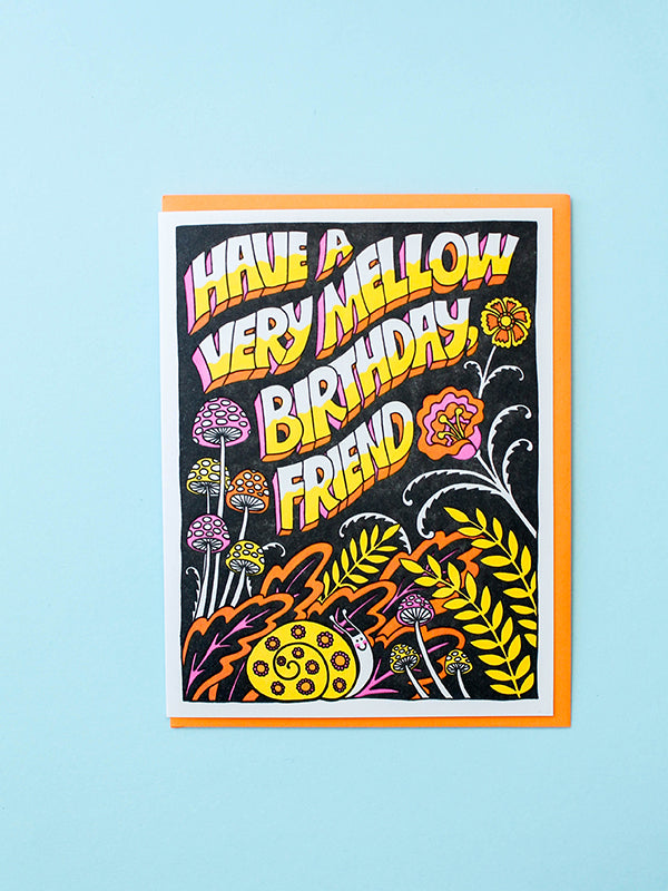Mellow birthday card