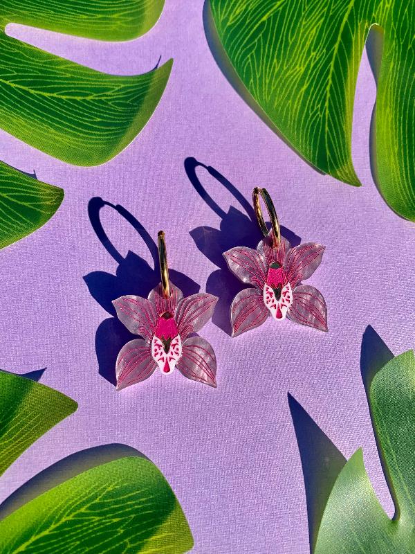Orchid Earrings