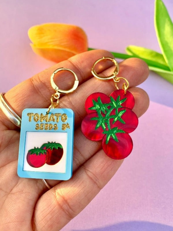 Tomato Seed Earrings