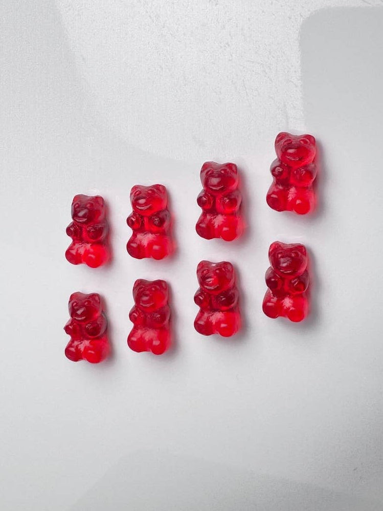 Resin Gummy Bear Magnets: Cherry Red