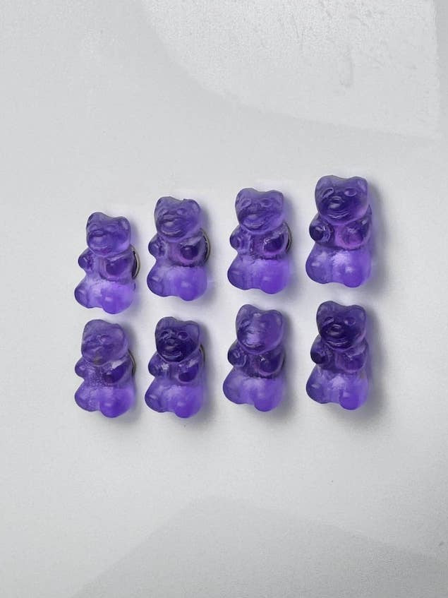 Resin Gummy Bear Magnets: Purple Grape