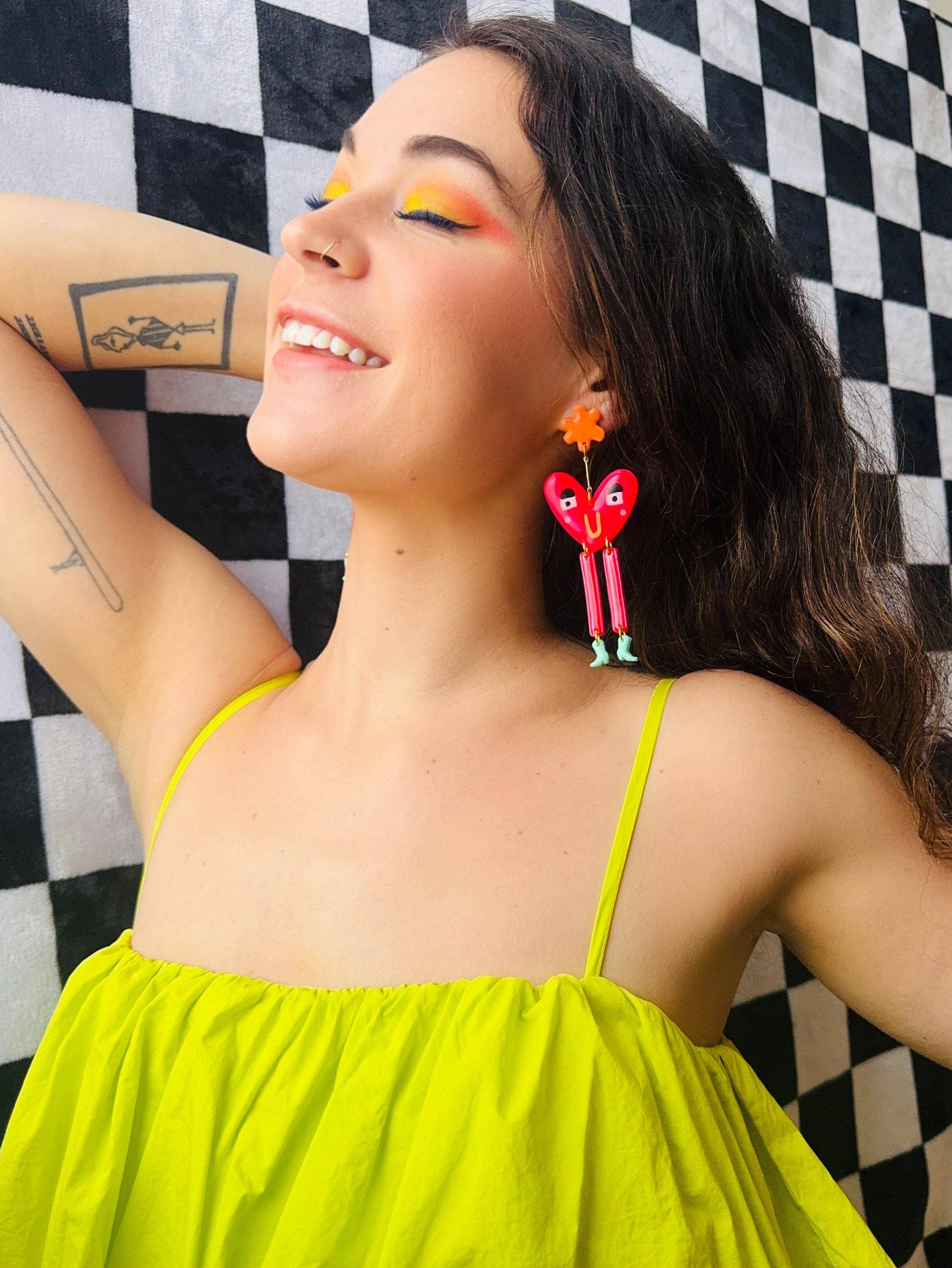 Heart Balloon Earrings