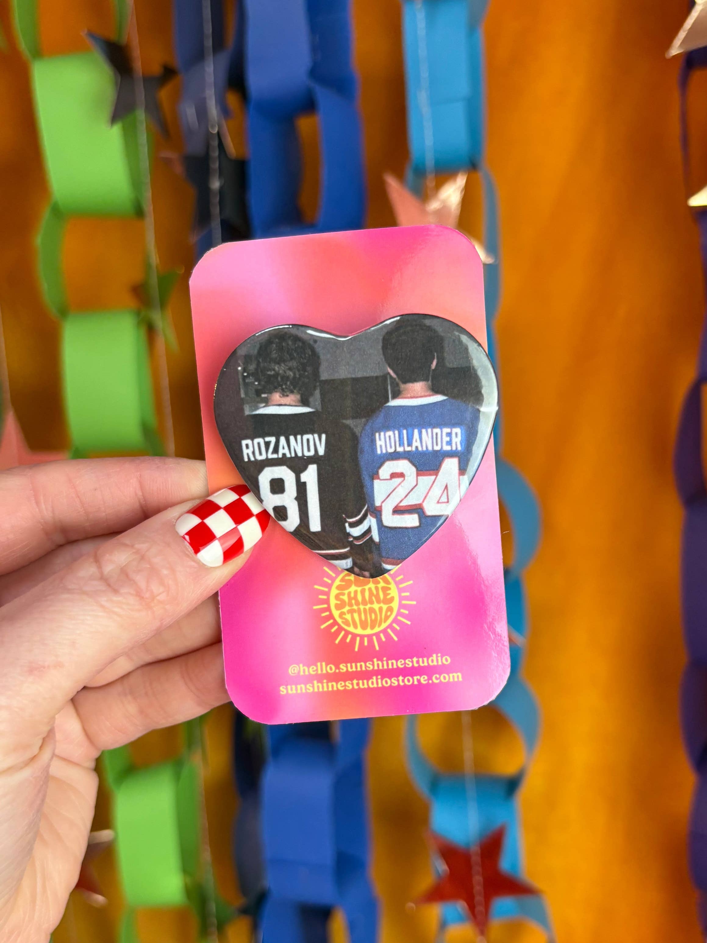 Jersey Heated Rivalry Pin