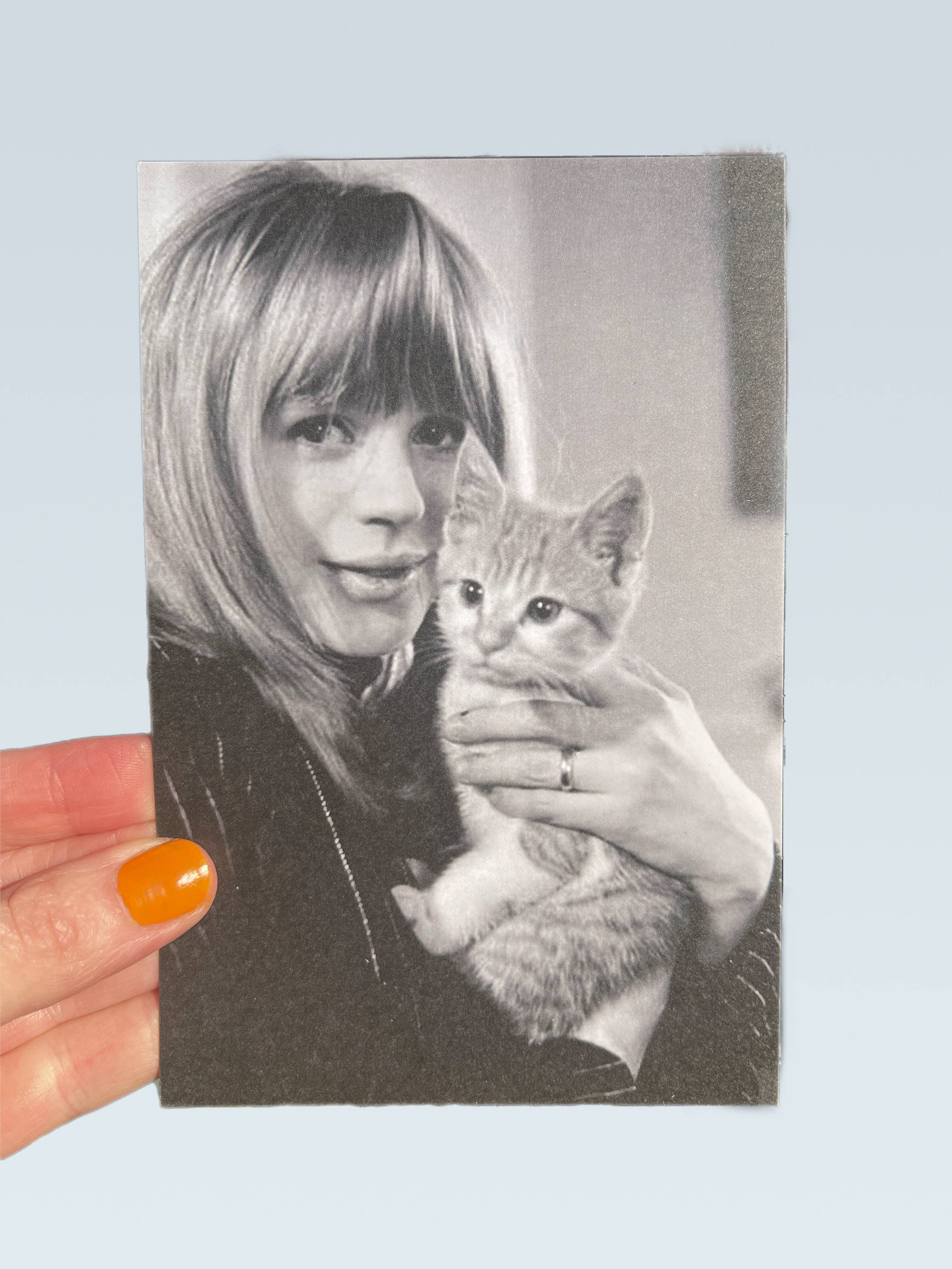 Marianne with Cat Postcard