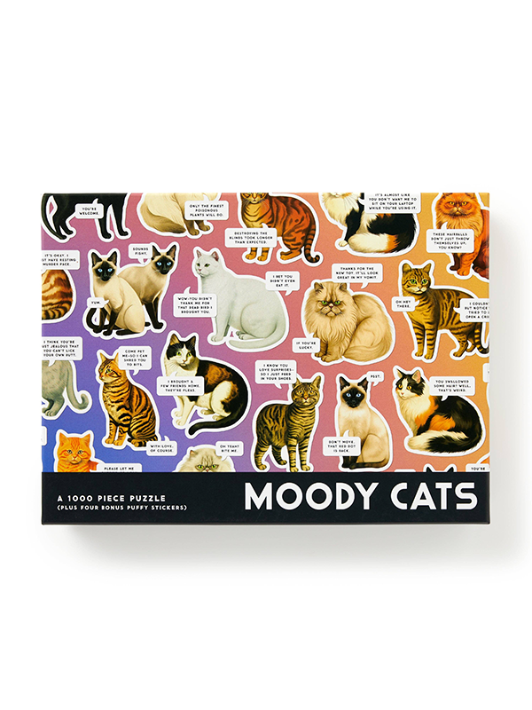 Moody Cats: 1000 Piece Puzzle