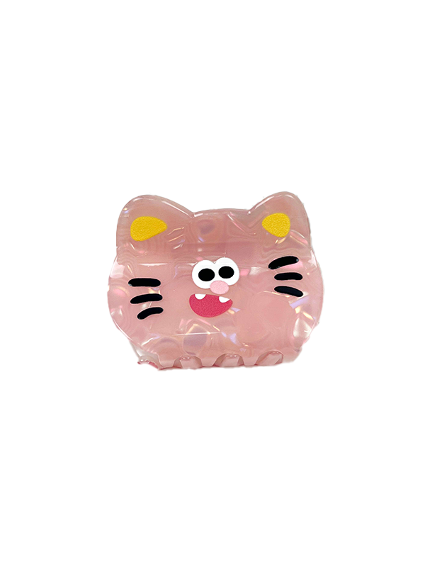 Cartoon Pink Cat Hair Claw
