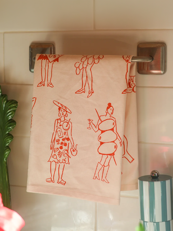 Dinner Girls Tea Towel