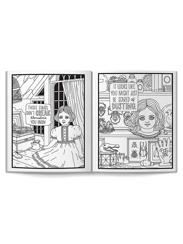 Haunted Dolls Coloring Book