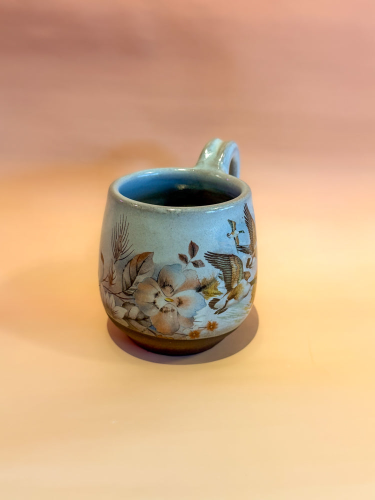 Mug: Flying Geese (Blue)