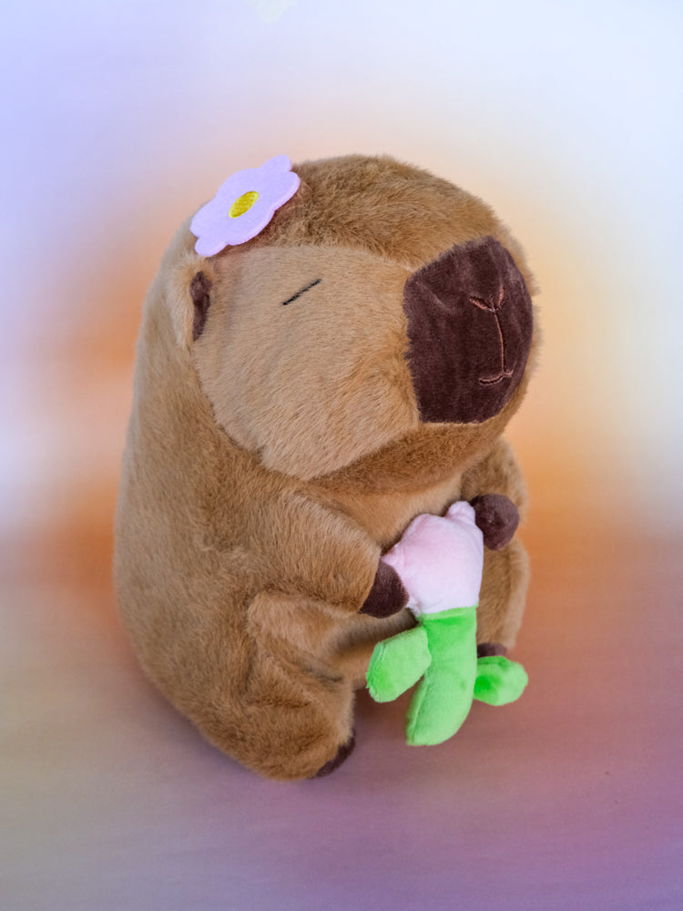 Capybara Plush: Flower