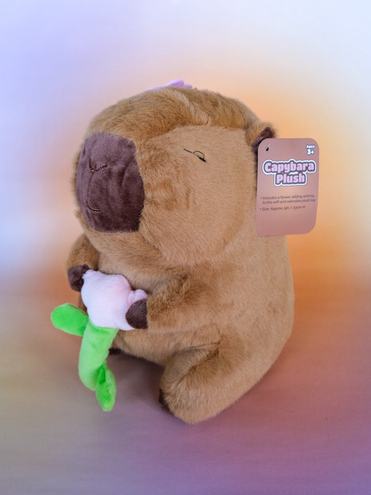 Capybara Plush: Flower