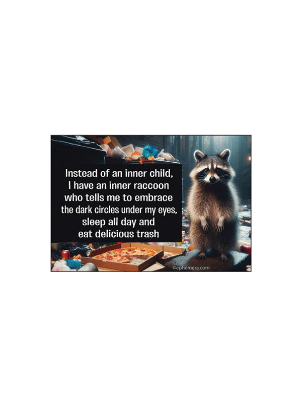 Magnet: Inner Child/Inner Raccoon