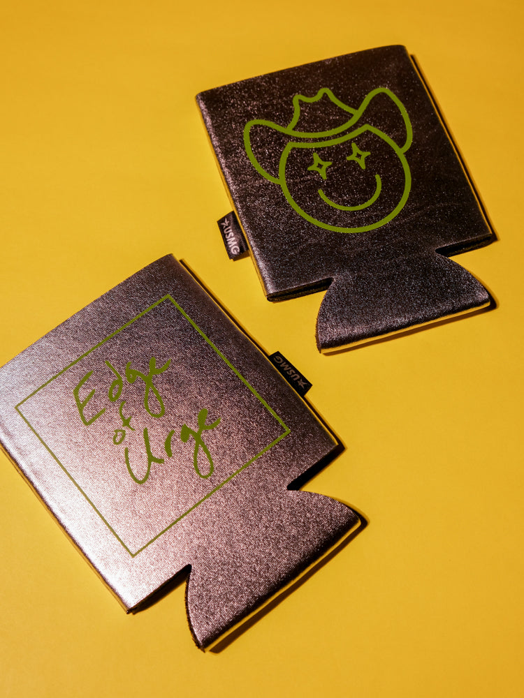 EOU Cowboi Metallic Koozie: Green