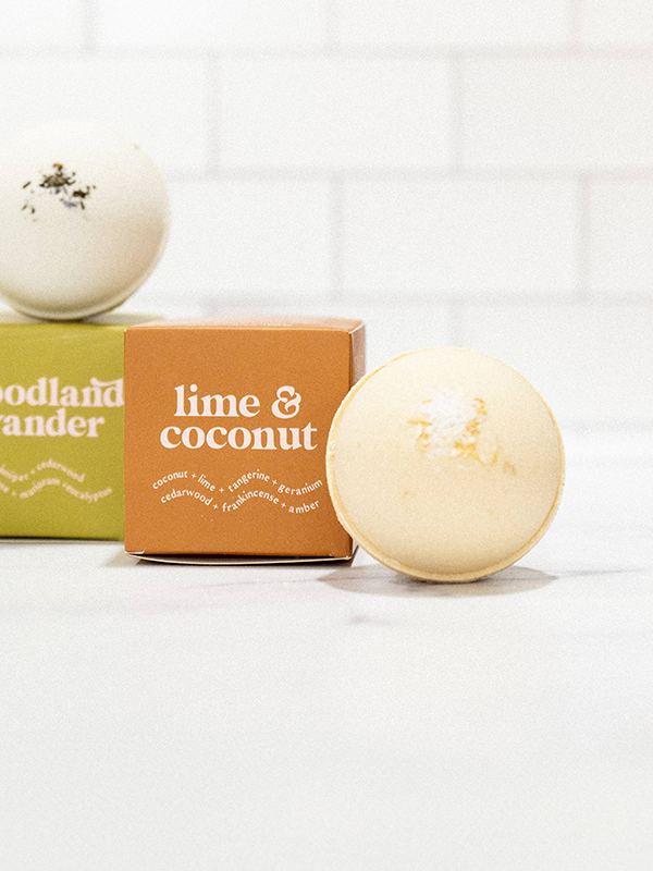 Botanical Bath Bomb: Lime & Coconut