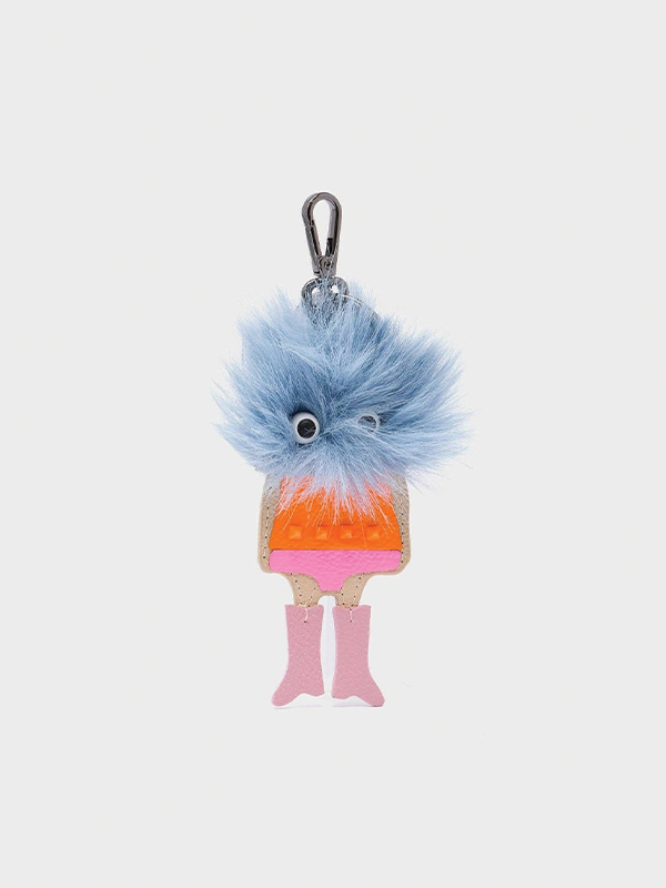 Monster Charm: Teddy (Light Blue/Pink)