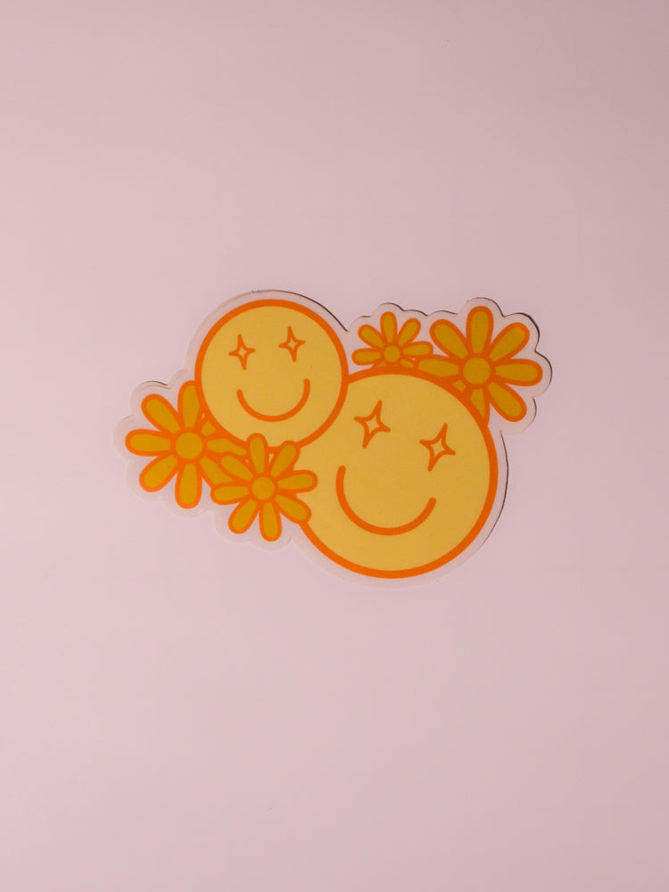 EOU Happy Daze Sticker: Yellow