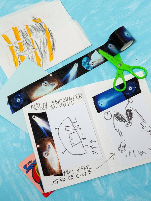 Washi Tape: Maltese in Space