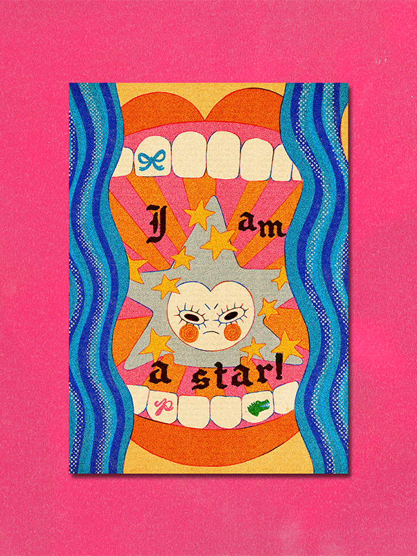 I'm A Star Art Print: 5 x 7