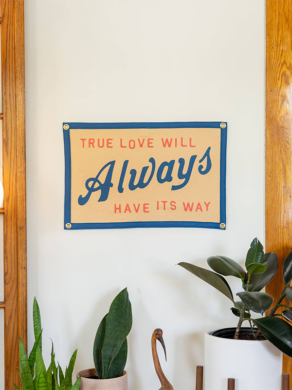 John Prine x Oxford Pennant: True Love Will Always Have Its Way Camp Flag