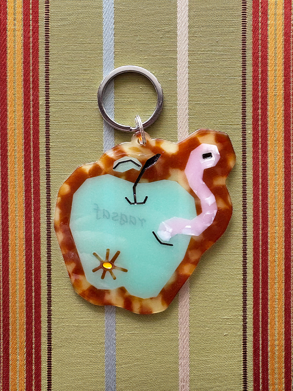 Bad Apple Keychain