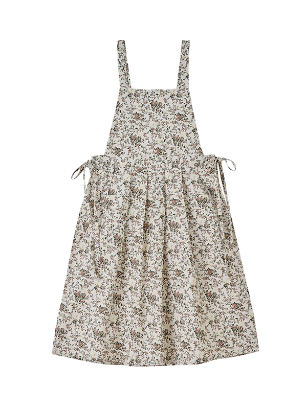 Cotton Flower Apron: White