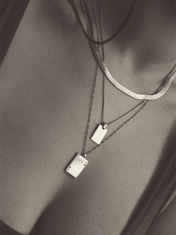 Ace of Spades Necklace: Sterling Silver