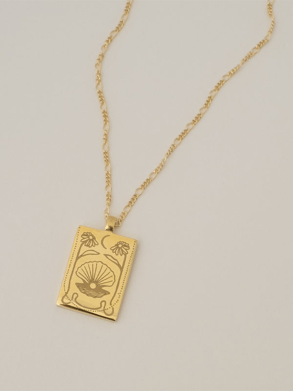 Ace of Spades Necklace: Gold Plated