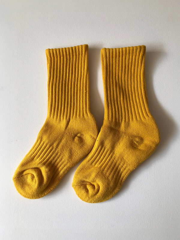 Kids Cotton Terry Socks: Amber
