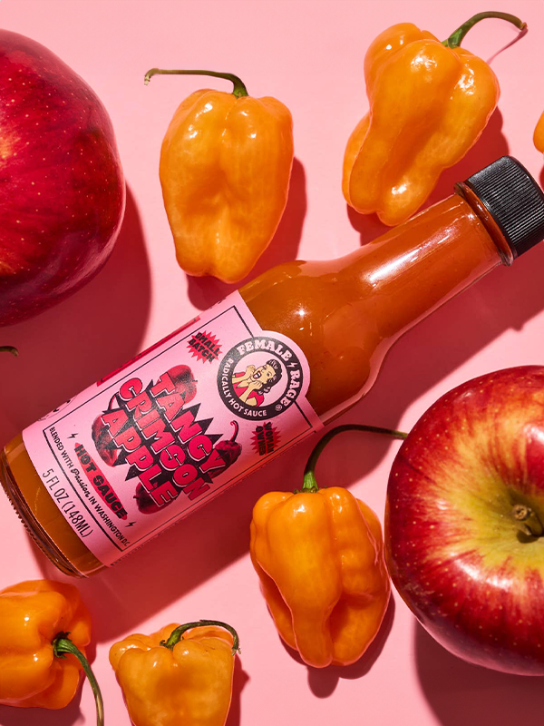 Tangy Crimson Apple Hot Sauce