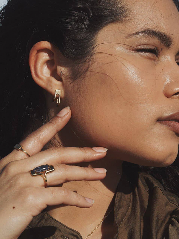 Ashland Earrings: Gold Plated
