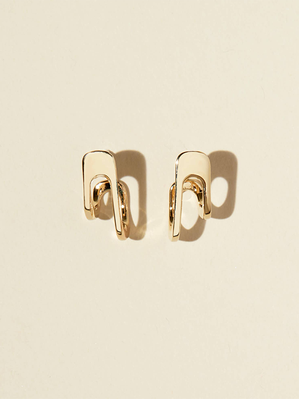 Ashland Earrings: Gold Plated