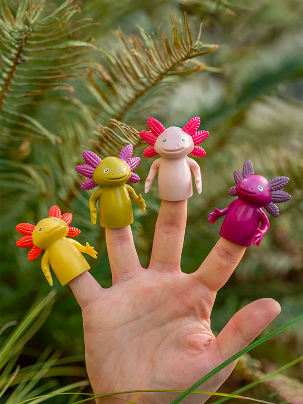 Finger Puppet: Axolotl (Single, Assorted)