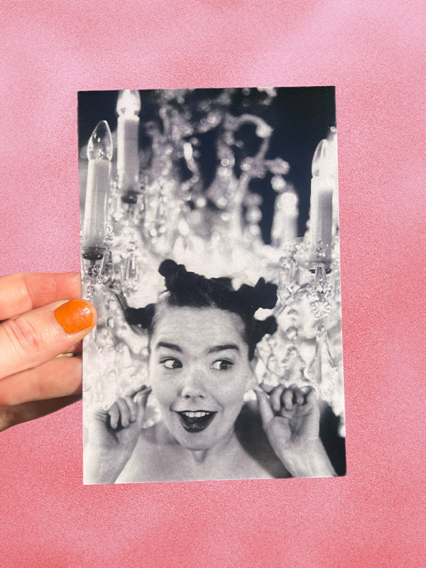 Manic Pixie Icelandic Dream Girl Bjork Postcard