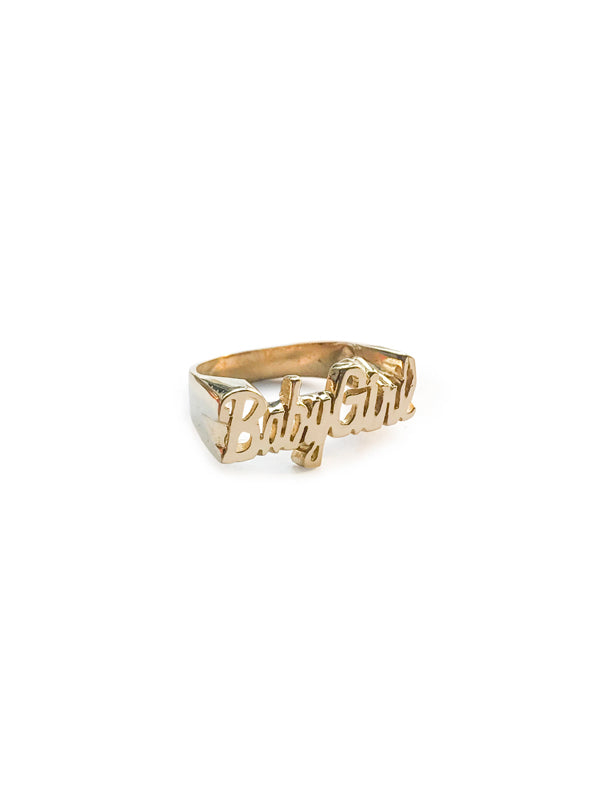 Babygirl Ring: Brass