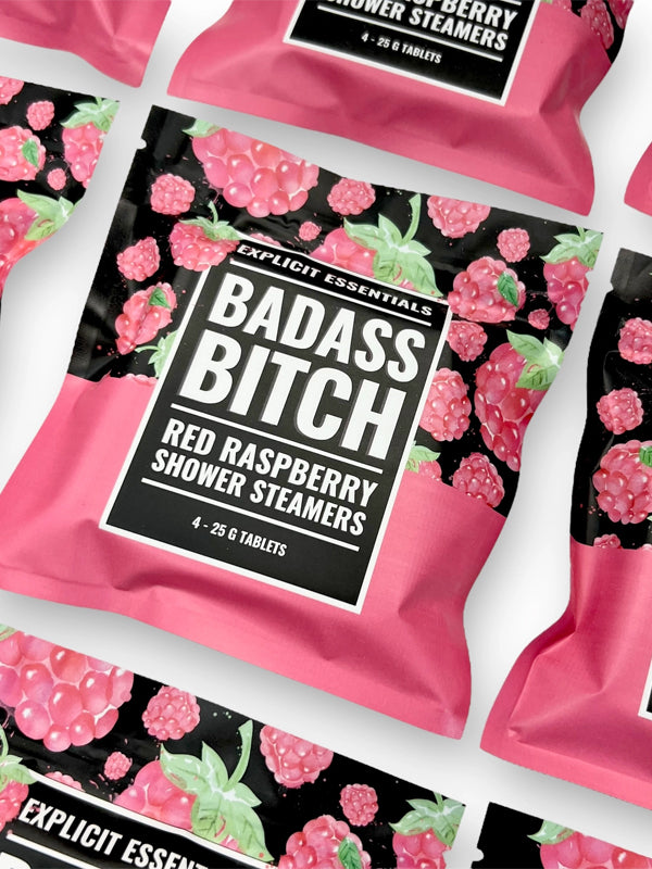 Shower Steamers: Bad Ass B*tch Raspberry (Bag of 4)
