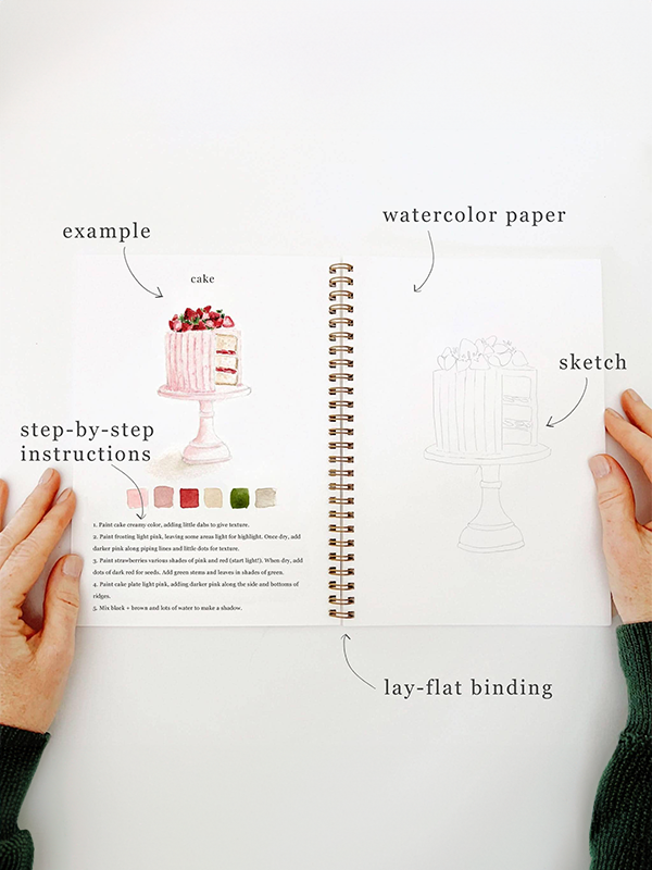Watercolor Workbook: Baking