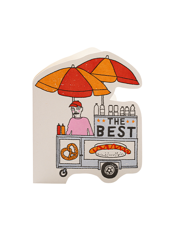 Pretzel Cart Cut-Out Card