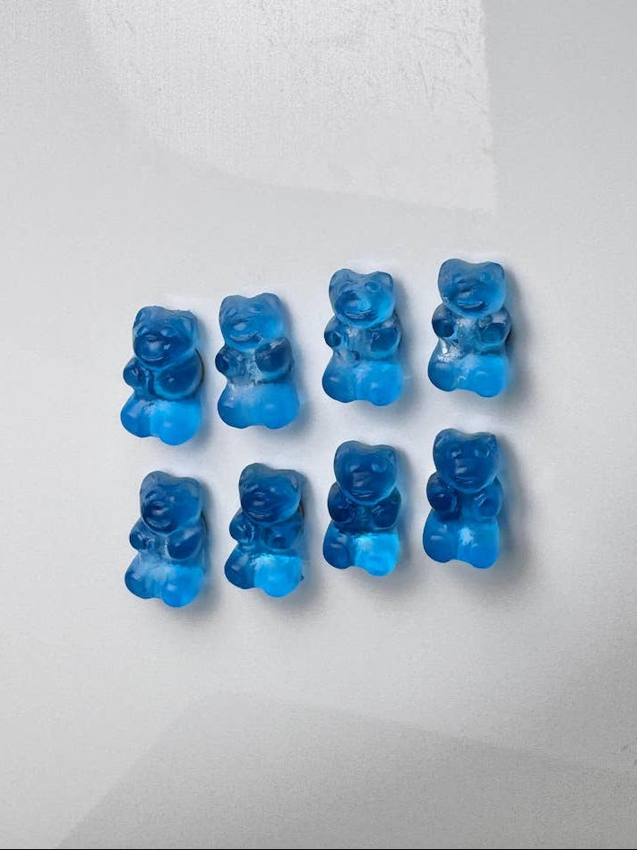 Resin Gummy Bear Magnets: Blue Raspberry