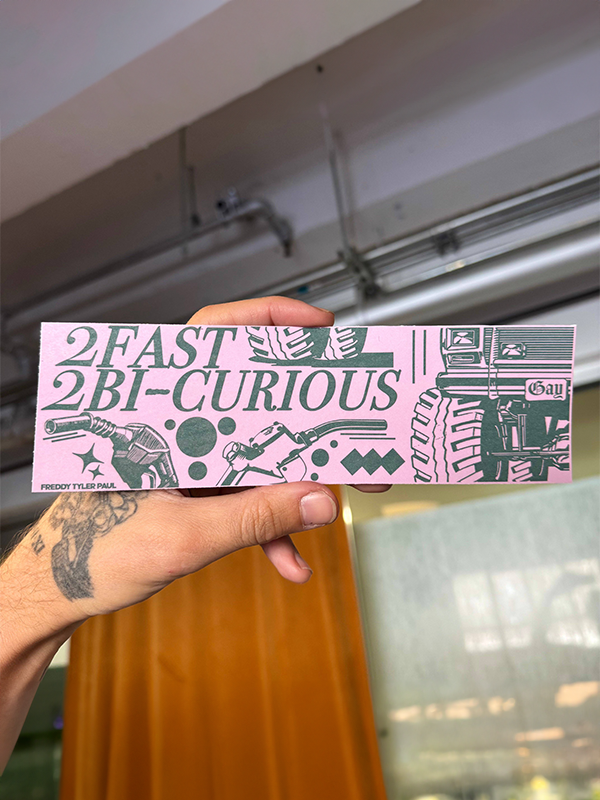 2 Fast 2 Bi-Curious Bumper Sticker