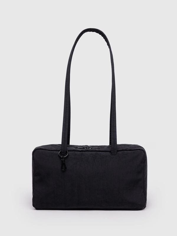 Nylon Bowler Bag: Black