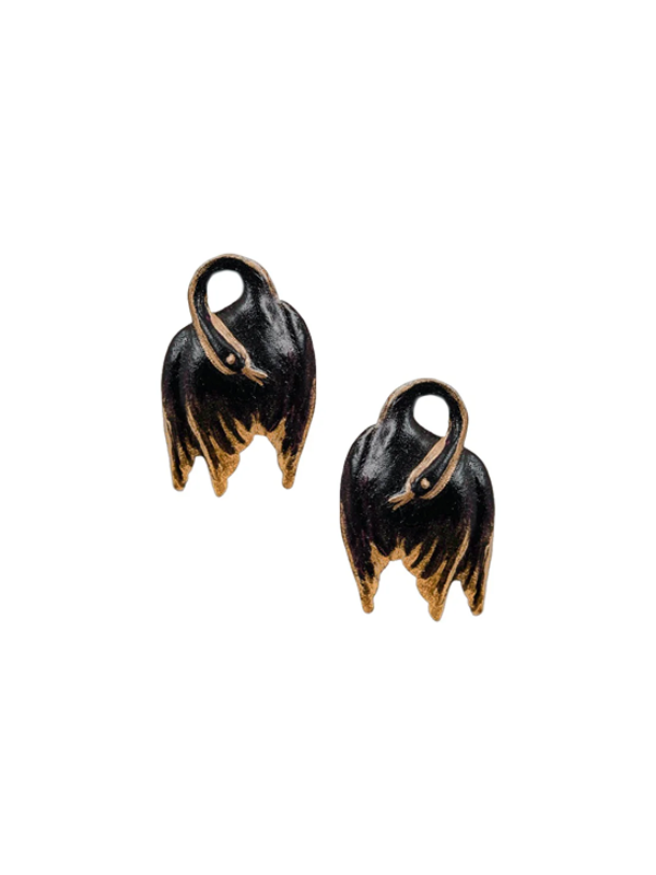 Little Black Swan Earrings