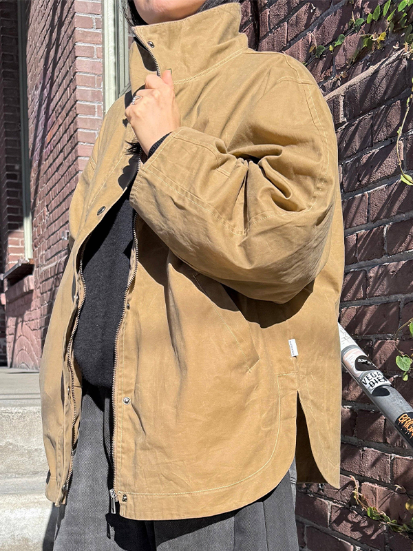 Blair Waxed Cotton Jacket: Khaki