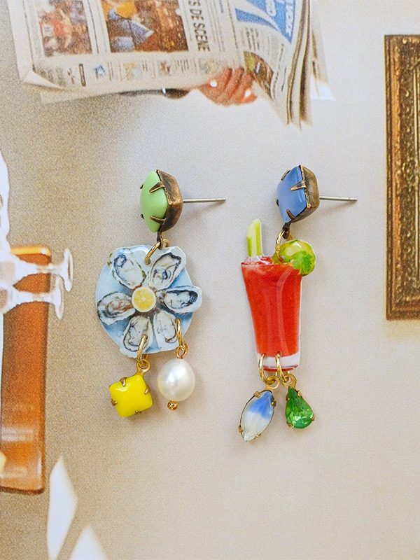 Bloody Sunday Dangle Earrings