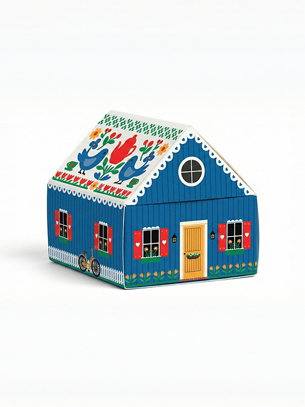 Swedish Dream Tiny Living Matchbox Cottage: Blue