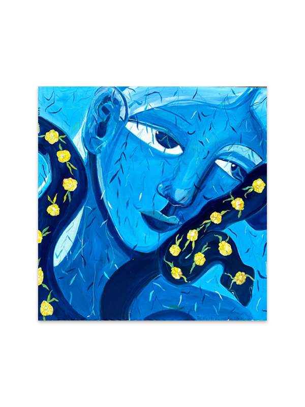 Into the Blues Print: 6 x 6