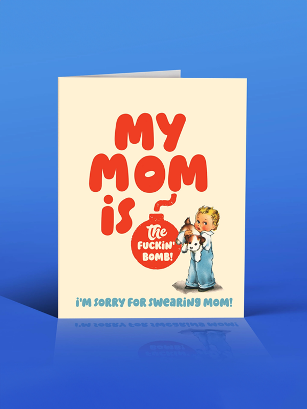 Mom is Bomb Mother's Day Card