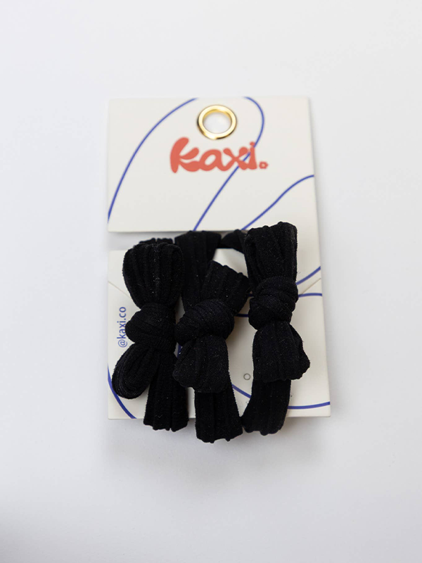 Bow Slick Back Hair Ties: Assorted