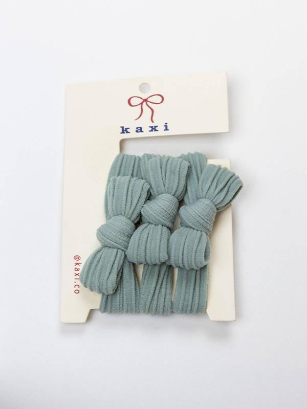 Bow Slick Back Hair Ties: Assorted