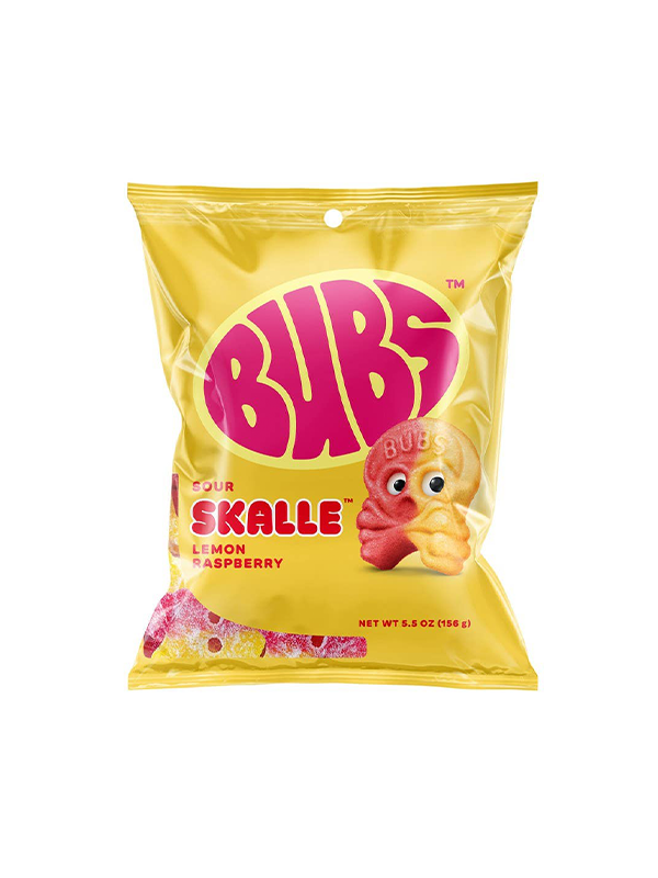 Bubs Sour Skalle: Lemon Raspberry