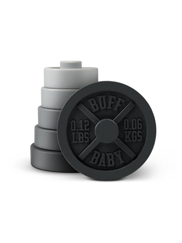 Buff Baby Weight Plate Stacking Toy and Teether